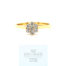 Diamanten rosette flower ring